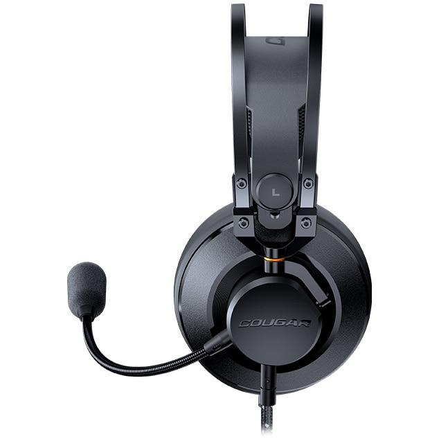 Casti gaming cu fir Cougar VM410, drivere 53 mm, noise cancelling, PC/Multimedia, Negru