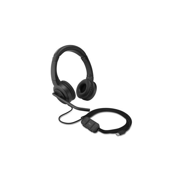 Casti fara fir, Kensington, Conectare USB-C, Negru