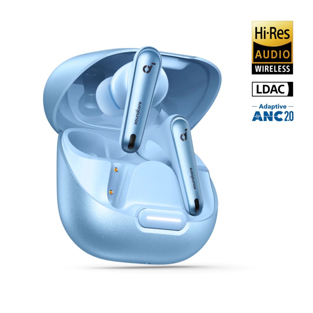 Casti ANKER Soundcore, Albastru deschis - eMAG.ro
