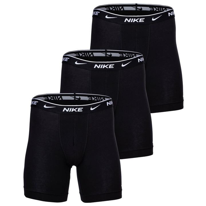 Nike, Set de boxeri - 3 perechi, Negru