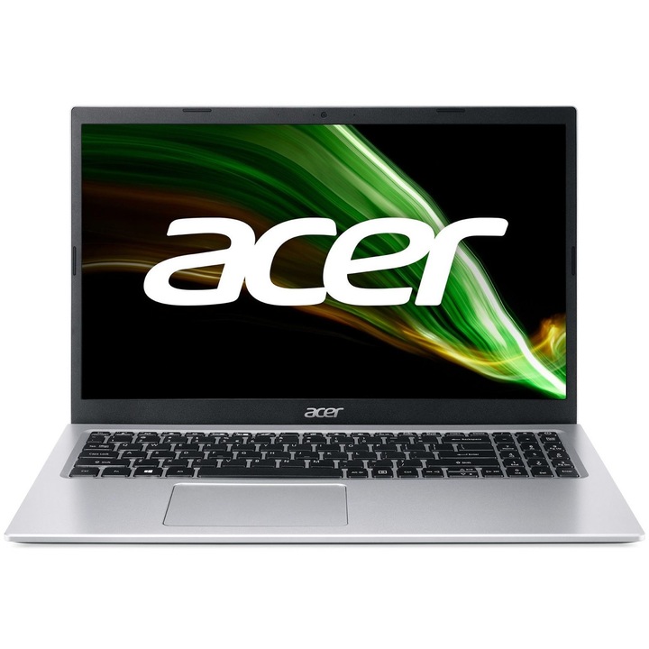 Laptop Acer Aspire 1, Intel Celeron Dual Core N4500, 4GB, DDR4, SSD 128GB, Argintiu