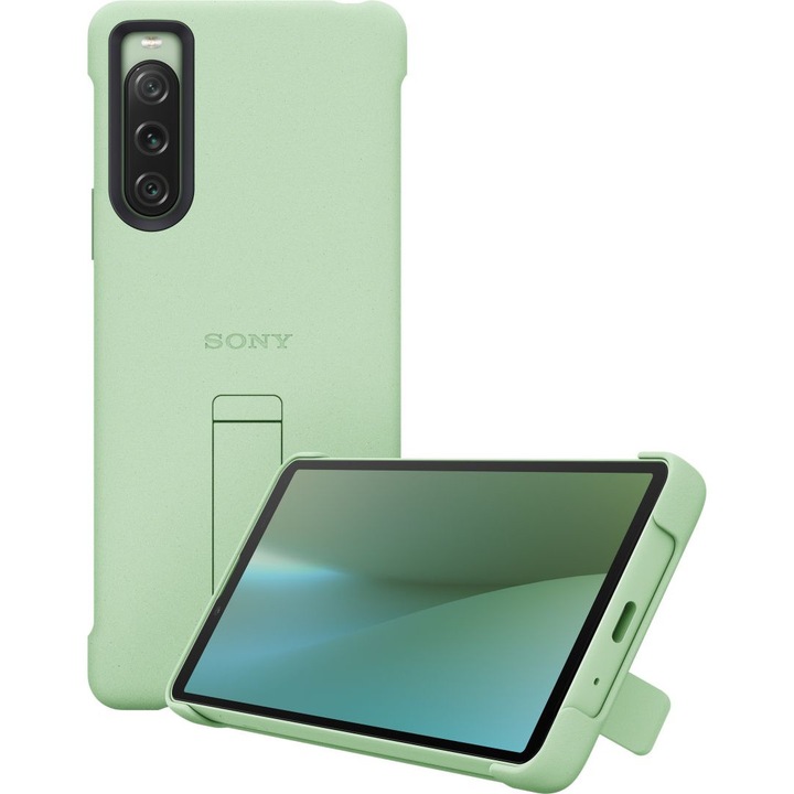 Калъф за телефон, Sony, за Xperia 10V, пластмасов, зелен
