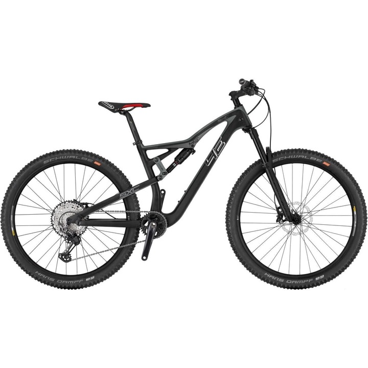 Virus SXC Race teljes felfüggesztésű kerékpár, 4Ever, karbon, 29 hüvelykes, fekete/szürke, M