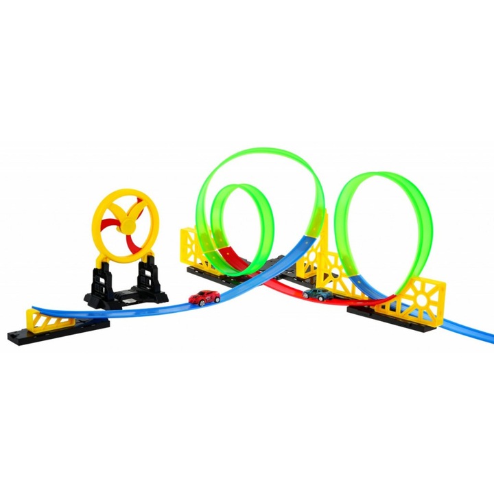 Set Pista + 2 Masinute, Ramiz, Multicolor