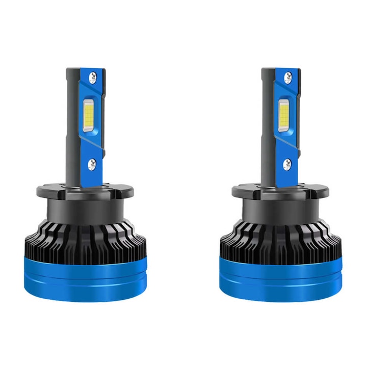 Set 2 becuri LED D2S/R, BZRSH, Canbus 100%, conversie HID to LED, plug and play 35W/Bec, 10000LM, 6500k