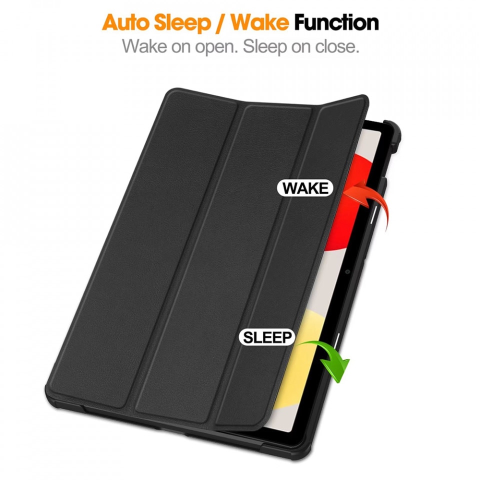 Husa tableta pentru Xiaomi Redmi Pad SE cu suport Multi-Unghi si functie Sleep/Wake, SKYDDAR FoldVision Colour - Unicorn