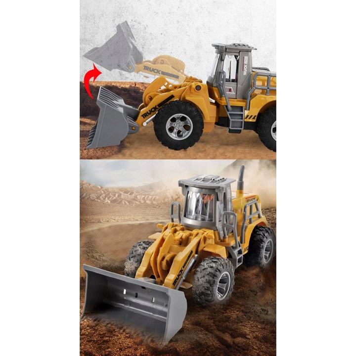 Булдозер-багер с дистанционно управление с пилот, перфектни за момче