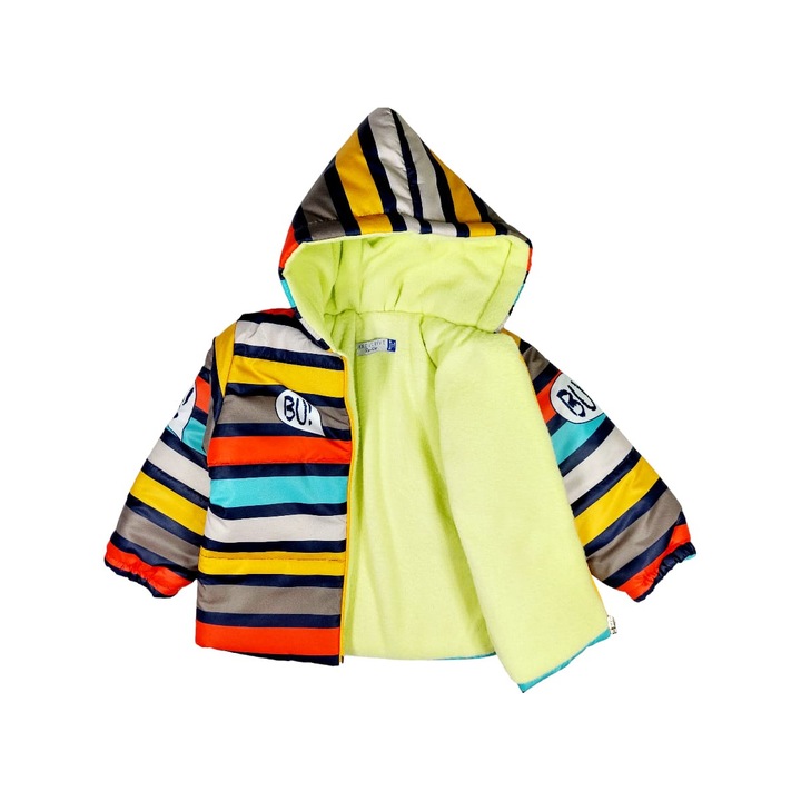CASCADE OF COLERS polár kabát kapucnival gyerekeknek/unisex, ERAKIDS, Multicolor