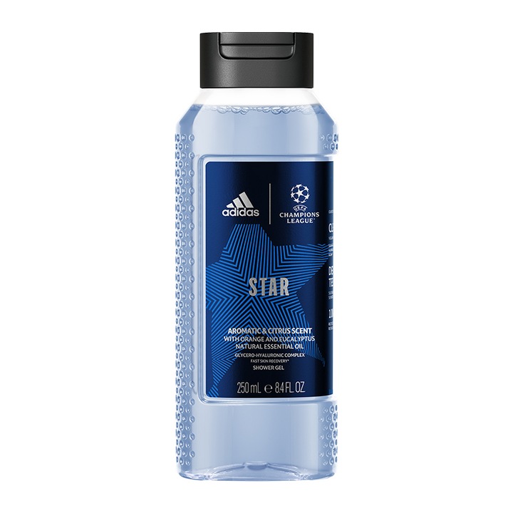 Gel de dus Adidas UEFA Limited nr. 10 pentru barbati, 250 ml