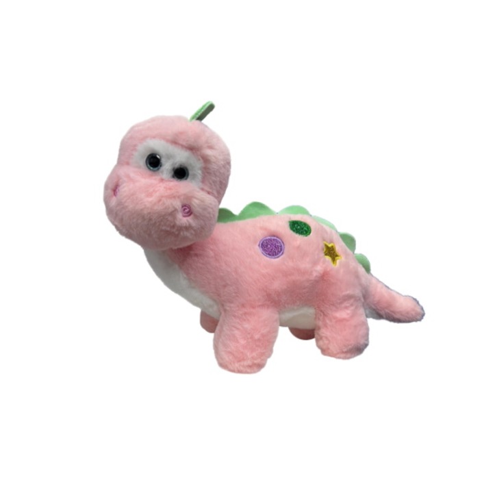 Dinozaur de plus roz, 20 cm