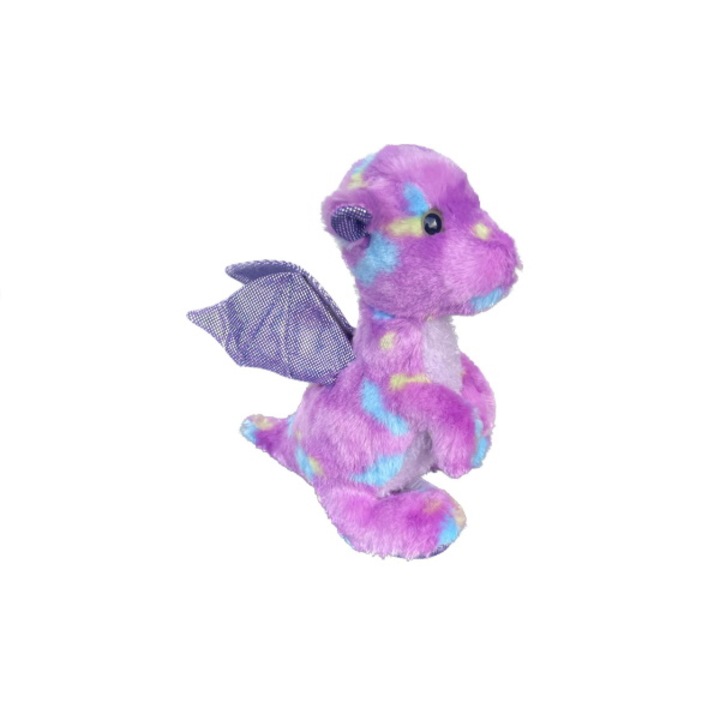 Jucarie plus, dragon multicolor, 25 cm