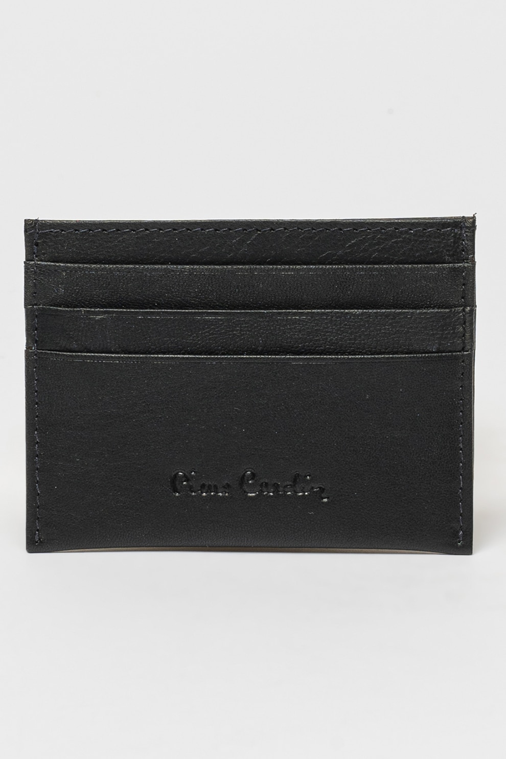 Pierre Cardin, Portcart de piele ecologica, Negru