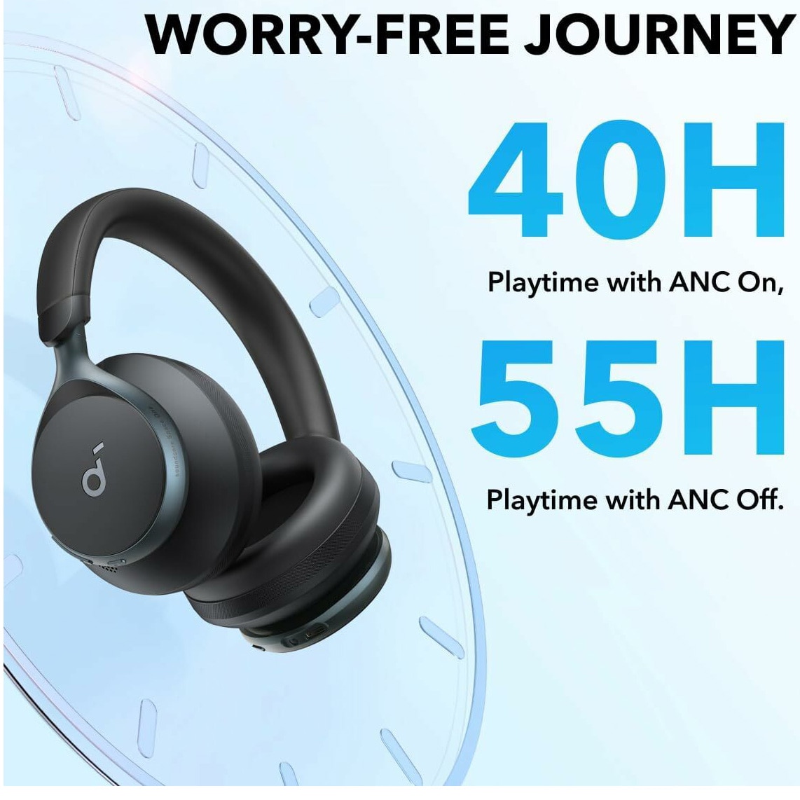 Casti wireless Over-Ear Anker Soundcore Space One, Adaptive Active Noise Cancelling, LDAC Hi-Res, Bluetooth 5.3 Negru Casti wireless Over-Ear Anker Soundcore Space One, Adaptive Active Noise Cancelling, LDAC Hi-Res, Bluetooth 5.3 Negru