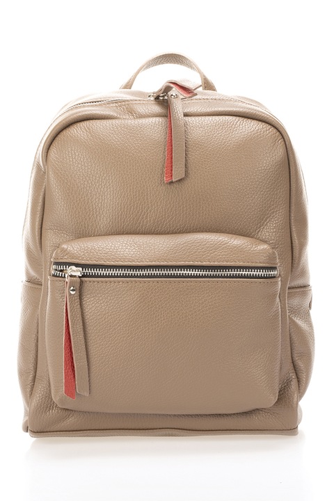 Massimo Castelli, Rucsac de piele cu buzunar frontal, Camel