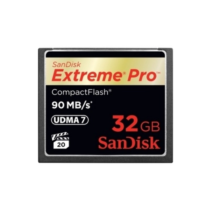 Карта с памет SanDisk Extreme Pro, 32GB, 160MB/s четене, 140MB/s запис, устойчива на екстремни температури