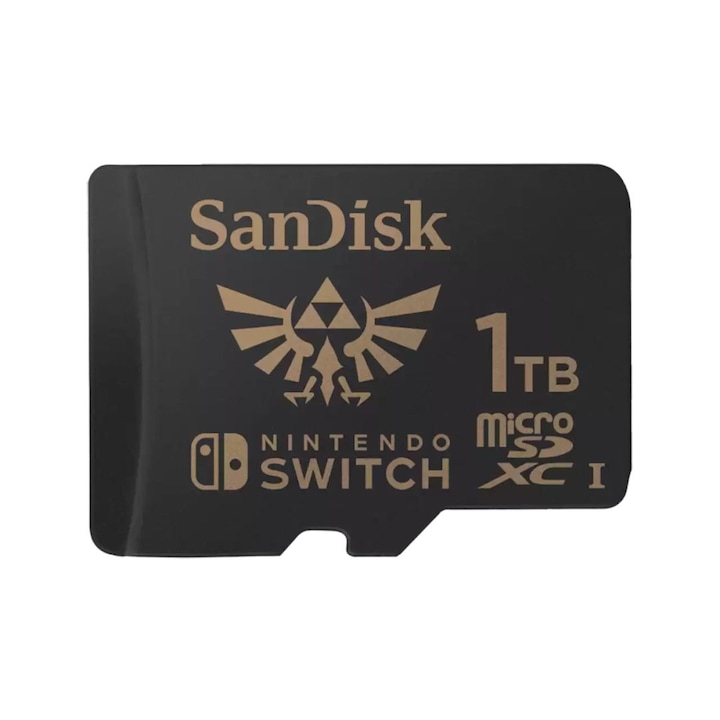 Карта с памет, Sandisk, 1TB, microSDXC, Class 10 UHS-I, за Nintendo Switch Zelda Edition