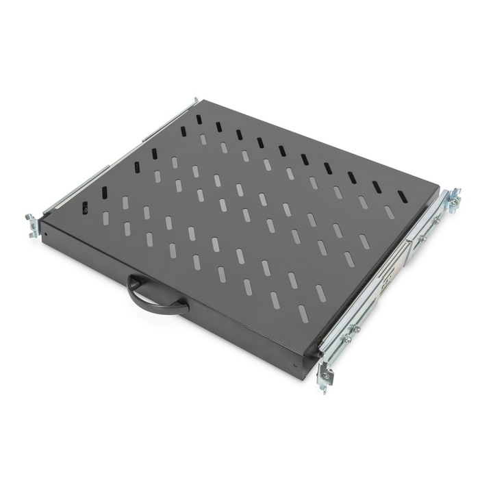 Raft extensibil Digitus, 600 mm, 25 Kg, Negru