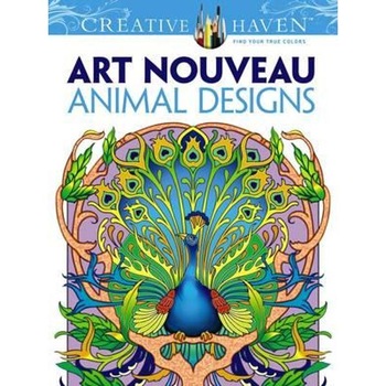 Creative Haven Art Nouveau Animal Designs Coloring Book Creative Haven Art Nouveau Animal Designs Coloring Book