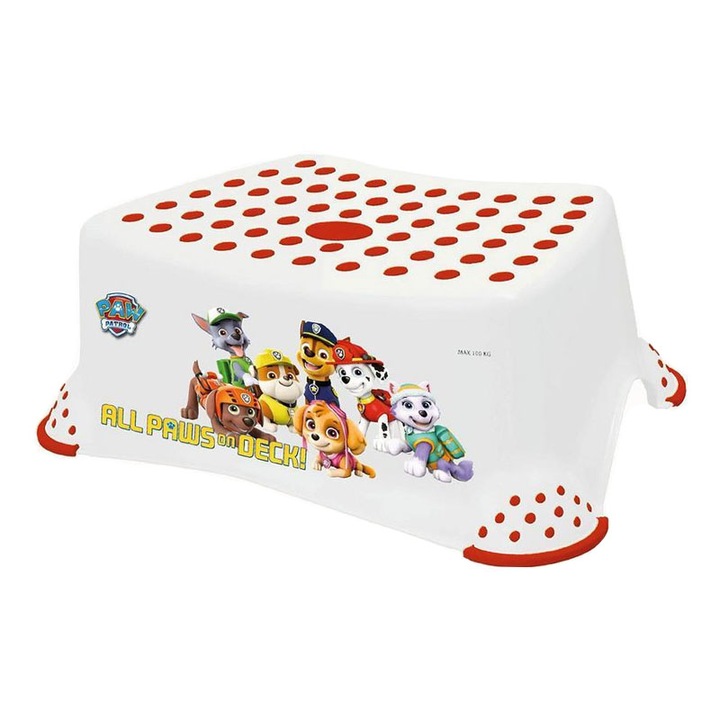 Inaltator antiderapant pentru toaleta si chiuveta Paw Patrol Keeeper 029094, Alb
