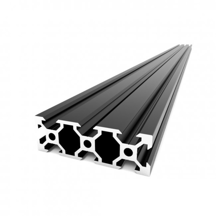 Profil aluminiu, V-Slot, Negru, 20x60x500mm