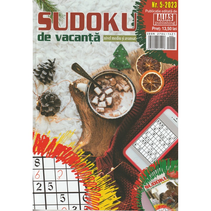Sudoku de vacanta Flacara 5/2023 - nivel mediu si avansat, Publicatiile Flacara