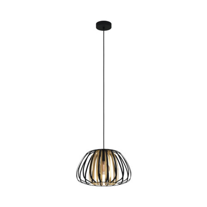 Pendul Encinitos E27 Max. 1x40w, Ø375 Mm, Negru/auriu