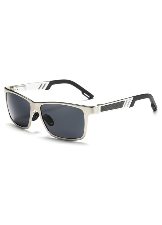 Ochelari de soare polarizati, Protectie UV400, Argintiu/Gri