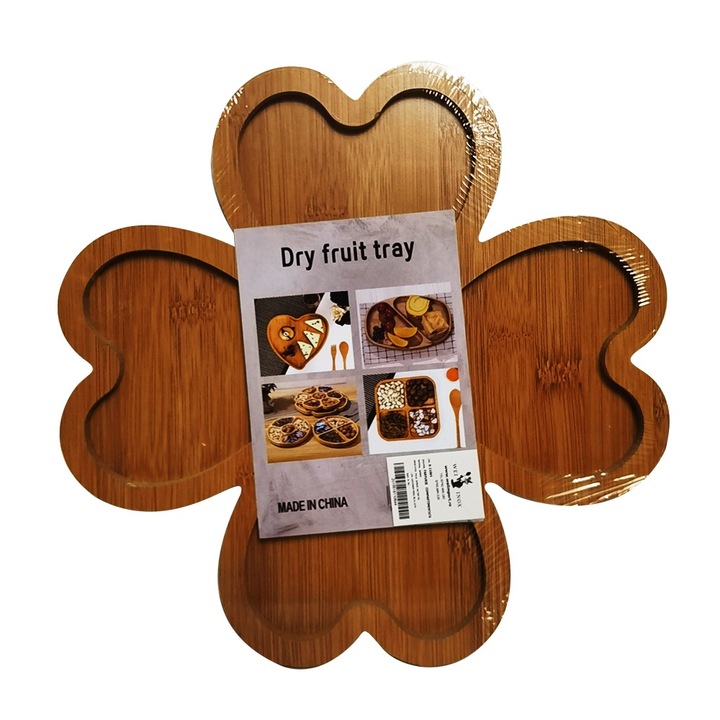Tava din bambus pentru fructe uscate