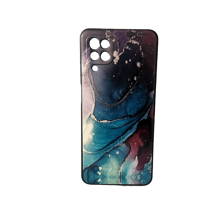 Husa Jelly Funky Color Silicone Compatibil cu Samsung Galaxy A12, Interior de microfibra, Flexibila, Model 3, Multicolor
