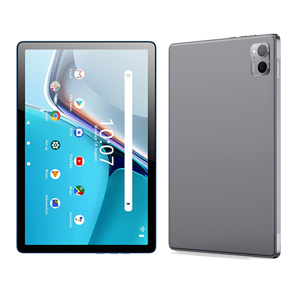 Tableta Pritom Tab 13, SIM Slot 4G, 10.1", Rezolutie 1920x1200 FHD, IPS, Procesor Octa core 1.6GHz, 6+6GB RAM, 128GB ROM, WiFi 5, 5+13 MPx camera, 8000mAh, Android 12 + certificat GMS, culoare gri