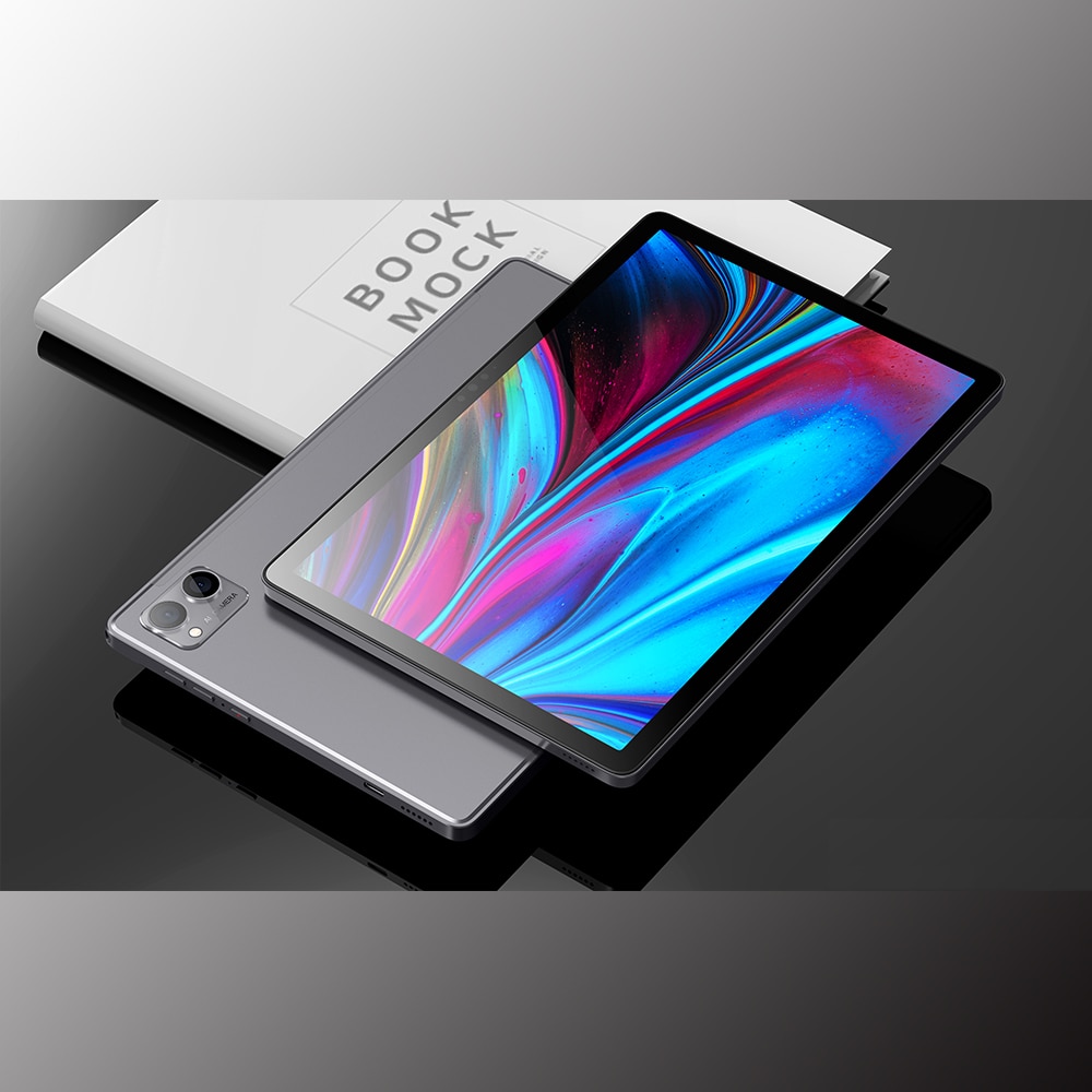 Tableta Pritom Tab 13, SIM Slot 4G, 10.1", Rezolutie 1920x1200 FHD, IPS, Procesor Octa core 1.6GHz, 6+6GB RAM, 128GB ROM, WiFi 5, 5+13 MPx camera, 8000mAh, Android 12 + certificat GMS, culoare gri
