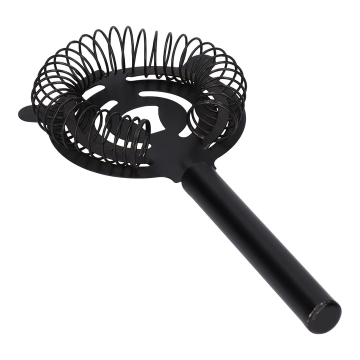 Filtru pentru barman cu maner rotunjit, Whisky Rocks, negru