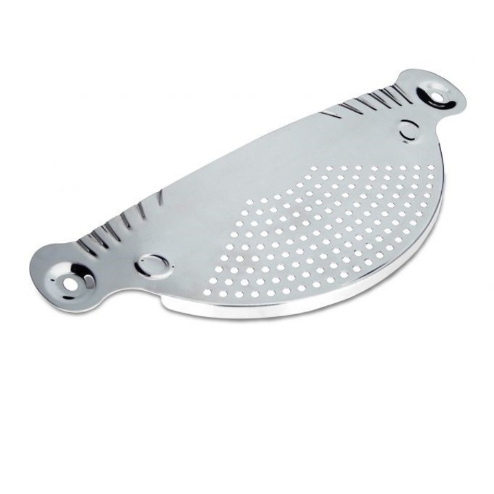 Метална цедка за тенджери/тигани, неръждаема стомана, 32,5 х 13 см