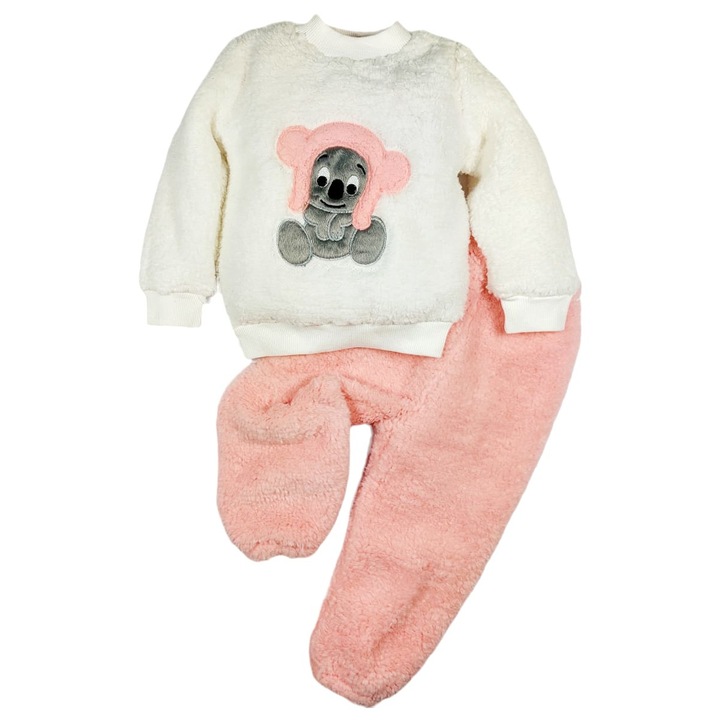 Комплект от 2 части DELICATE FLASH за деца/момичета, ERAKIDS, cocolino, Бяло/Розово