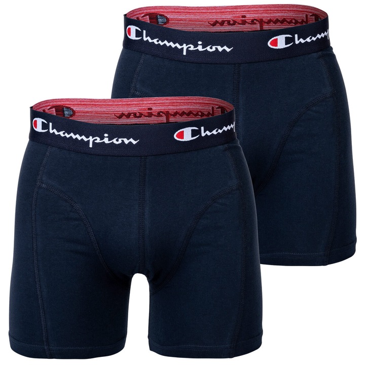 Champion, Set de boxeri cu banda logo - 2 perechi, Bleumarin