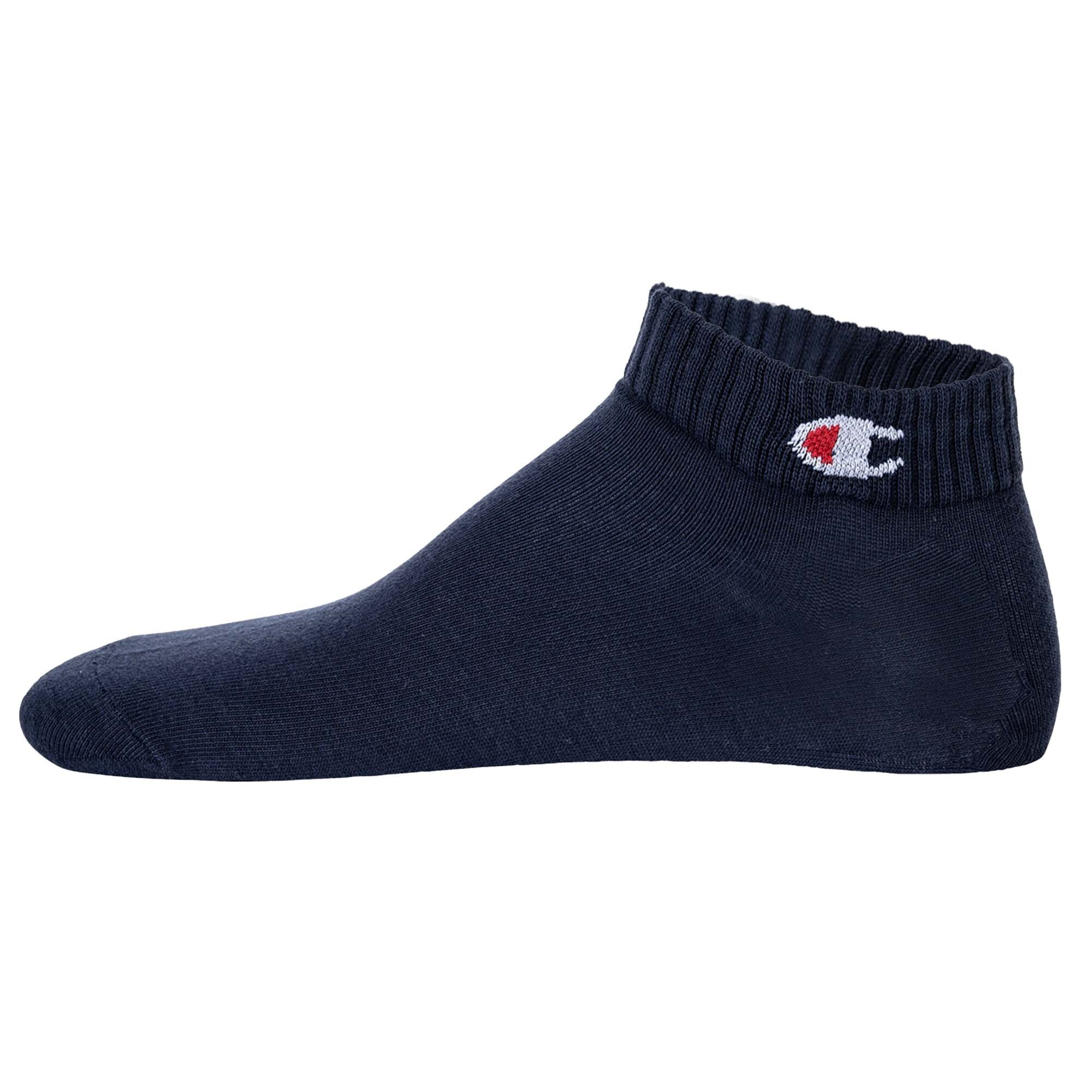 Champion, Set de sosete unisex pana la glezna cu logo - 3 perechi