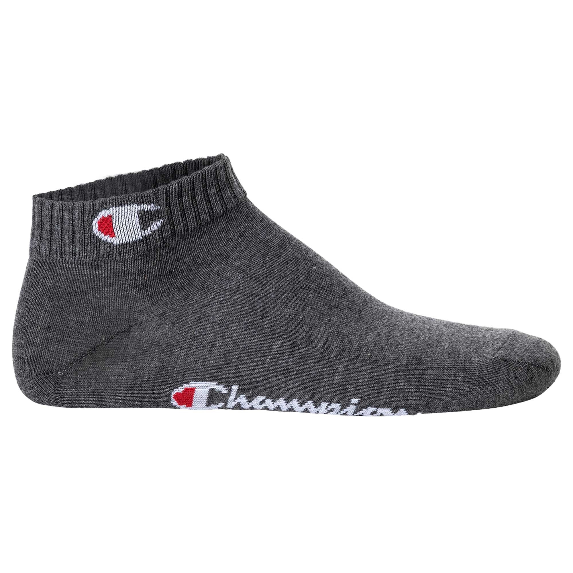 Champion, Set de sosete unisex pana la glezna - 6 perechi, Gri