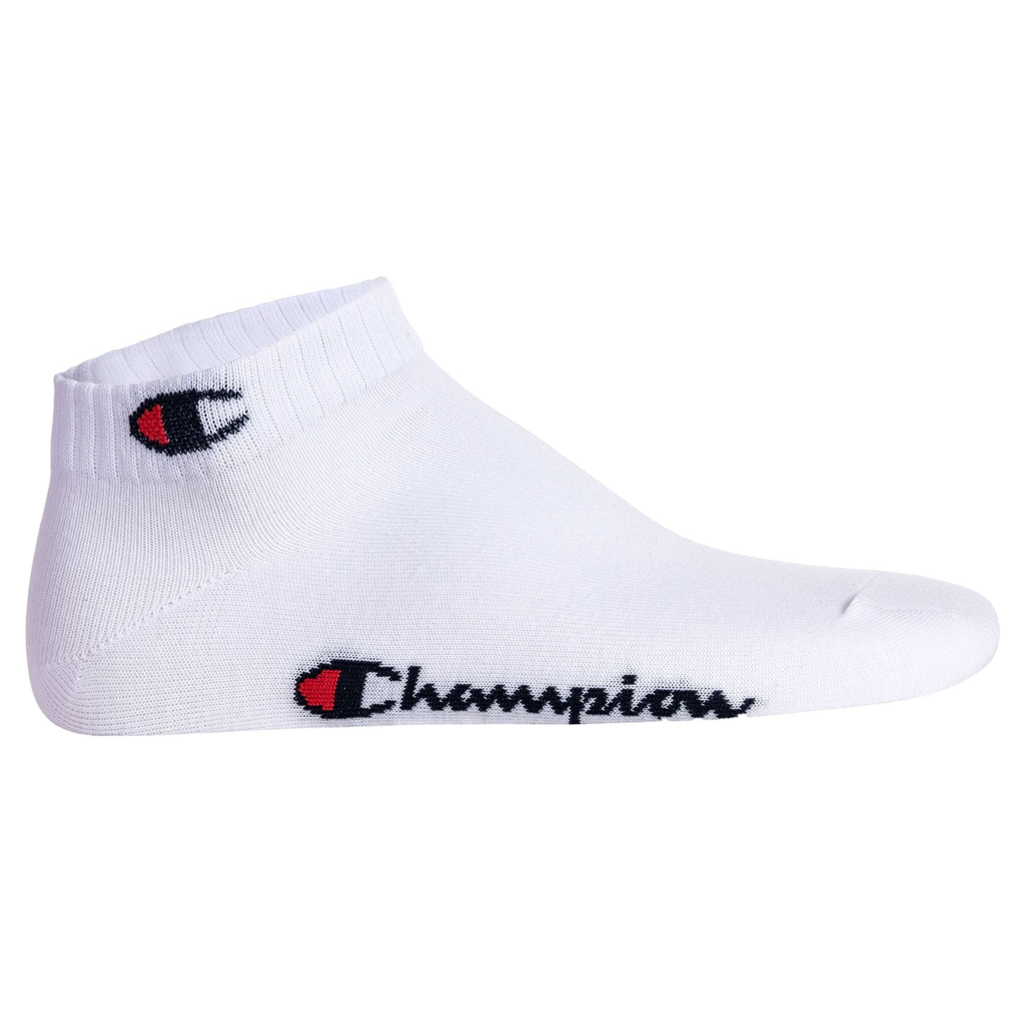 Champion, Set de sosete unisex pana la glezna cu logo - 3 perechi
