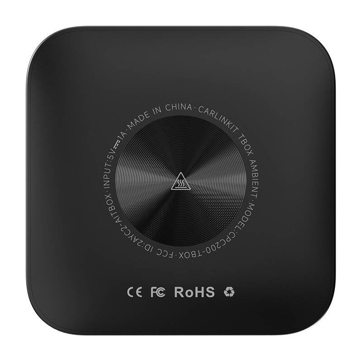 Безжичен адаптер Carlinkit, TBOX PLUS LED, съвместим с Apple Carplay, Android Auto, INN-061188