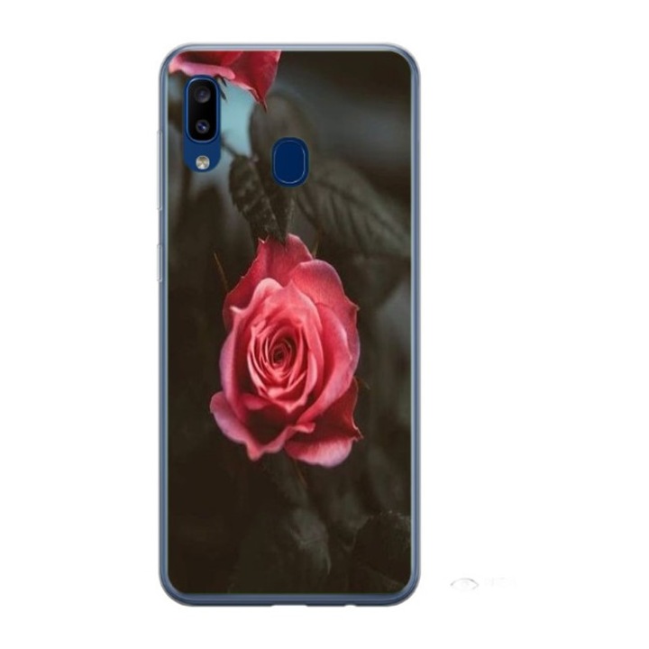 Husa personalizata HQ Print si Folie de Silicon pentru Samsung Galaxy A40, Flowers #11, S1D1M0156, Atlas
