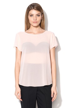 Silvian Heach Collection Bluza roz piersica transparenta Capomazzo S Silvian Heach Collection Bluza roz piersica transparenta Capomazzo S