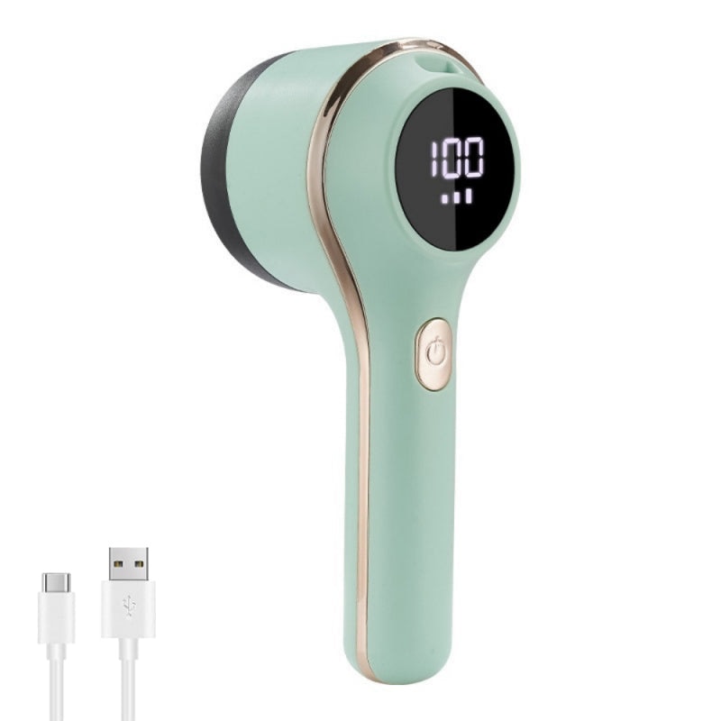 Aparat de curatat scame, JESWO,3 Viteze Ajustabile, Afisaj Digital LED, incarcare USB Type-C, Protectie Dubla Tesaturi, Verde