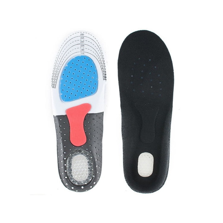 Комплект от 2 Стелки за спортни обувки, Footservice, Дунапрен/Гел, L, Многоцветни