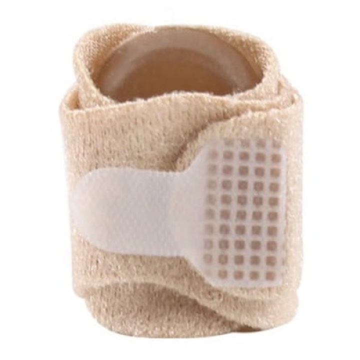 Suport ortopedic corector pentru deget, Footservice, Gel/Stofa, Bej