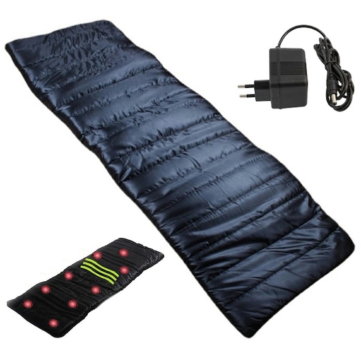 Saltea de masaj, Footservice, Plastic, 230 V, Negru