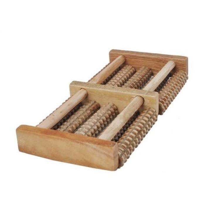 Masszírozó, Footservice, Fa, 26,5 x 12,5 cm, Barna