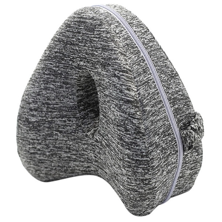 Ортопедична коригираща възглавница за сън, Footservice, 27x24x12см, Мемори пяна, Сива