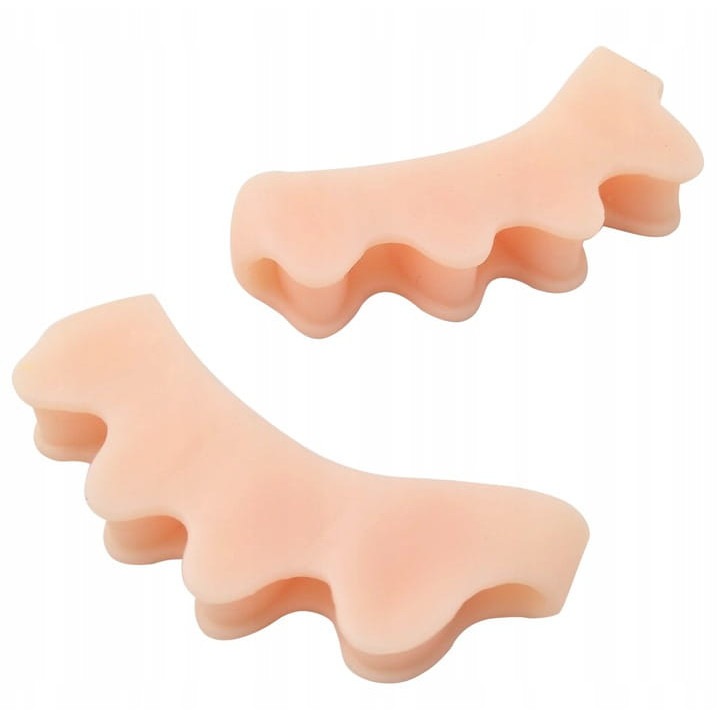Set 2 separatoare degete, Footservice, Gel, Bej