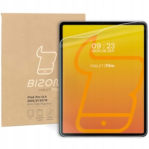 Set 2 folii protectie Bizon Papirus pentru iPad Pro 12.9 2022/2021/2020/2018, Transparent