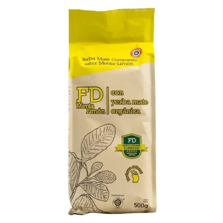 Yerba Mate Tea, Fede Rico (FD) Menta Limon Paraguay Citrom 500 g